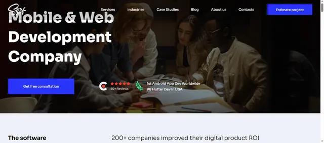 Surf website homepage screenshot